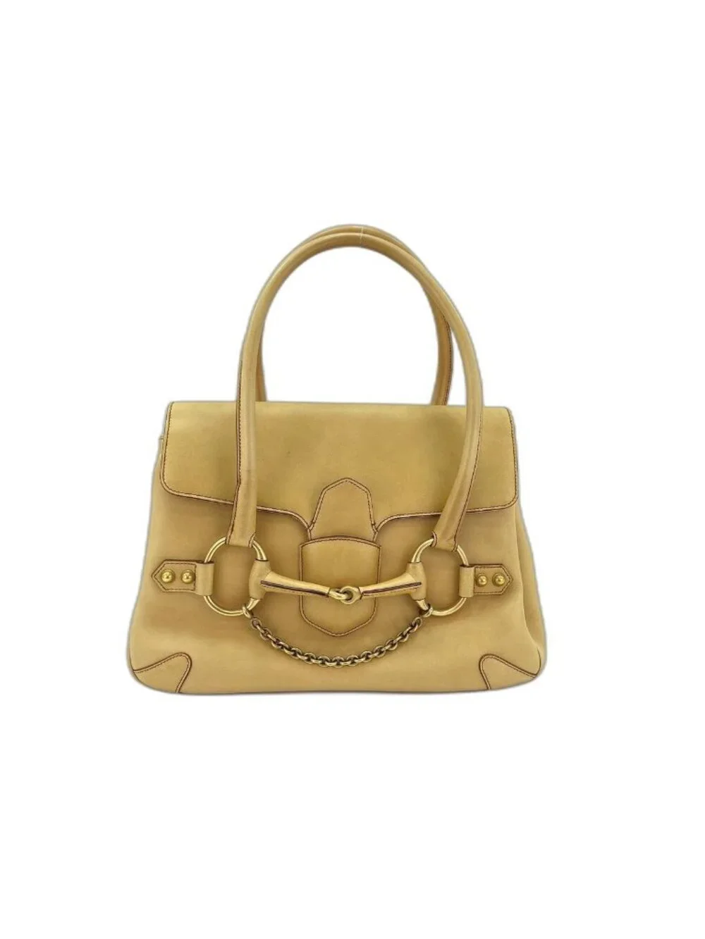Gucci Handbag Horsebit Beige